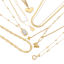 Bild von 304 Edelstahl Stilvoll Gliederkette Kette Halskette 18K Gold plattiert Schmetterling Transparent Strass 1 Strang