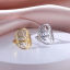 Picture of 304 Stainless Steel Stylish Open Adjustable Rings Multicolor Bird 17.3mm(US Size 7)