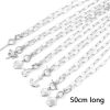 Picture of 304 Stainless Steel Stylish Paperclip Chain Necklace Silver Tone Heart Flower 50cm(19 5/8") long