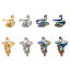 Picture of Alloy Knitting Tools Crochet Accessories Finger Ring Finger Puller Peacock Animal Multicolor