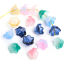 Picture of Lampwork Glass Beads Caps Flower Multicolor Gradient Color 10mm x 7.5mm