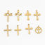 Imagen de Respetuoso del Medio Ambiente 304 Acero Inoxidable Religión Colgantes Cruz 18k Chapado en Oro 2 Unidades