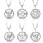 Immagine di Ecologico 304 Acciaio Inossidabile Religione Catena Singolare Collana Tono Argento Tondo Angelo 60cm Lunghezza, 1 Pz