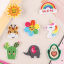 Imagen de Terylene Bordado Apliques De Hierro Sobre Parches (Con Cola De Espalda) DIY Scrapbooking Craft Multicolor Fruta Animal 1 Unidad