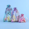 Picture of Organza Hot Stamping Jewelry Bags Rectangle Multicolor Branch