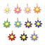 Picture of 304 Stainless Steel Flora Collection Charms Gold Plated Flower Double-sided Enamel 10mm x 7mm