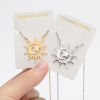 Picture of 304 Stainless Steel Stylish Link Cable Chain Necklace Multicolor Cross Sunflower 45cm(17 6/8") long