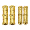 Picture of 304 Stainless Steel Beads For DIY Jewelry Making Bamboo-shaped Gold Plated