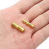 Picture of 304 Stainless Steel Beads For DIY Jewelry Making Bamboo-shaped Gold Plated