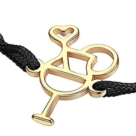 Immagine di 304 Acciaio Inossidabile Pendenti Charms Connettori Bicchiere da vino Multicolore 19mm x 13mm, 1 Pz