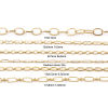 Picture of 1 Piece (Approx 1 M/Roll) Vacuum Plating 304 Stainless Steel Link Chain For Handmade DIY Jewelry Making Findings 18K Gold Plated