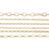 Picture of 1 Piece (Approx 1 M/Roll) Vacuum Plating 304 Stainless Steel Link Chain For Handmade DIY Jewelry Making Findings 18K Gold Plated