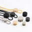 Picture of Alloy Cord Lock Stopper Sweater Shoelace Rope Buckle Pendant Clothing Accessories Round Multicolor Adjustable 5 PCs