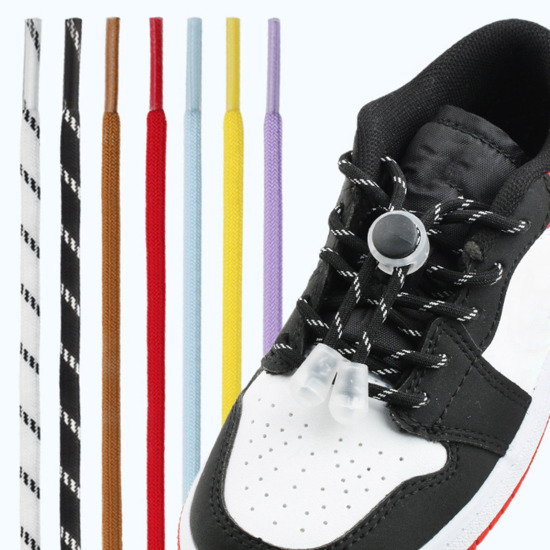 Picture of Polyester & Plastic Shoelaces Sneakers Laces Round Multicolor 100cm