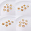 Picture of Brass Beads Caps Daisy Flower 14K Real Gold Plated 11mm Dia.