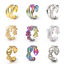 Picture of Eco-friendly 304 Stainless Steel Open Rings Multicolor