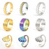 Picture of Eco-friendly 304 Stainless Steel Open Rings Multicolor