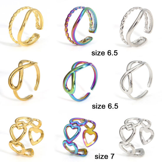 Stainless Steel Open Adjustable Rings