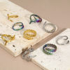Picture of Eco-friendly 304 Stainless Steel Open Rings Multicolor