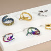 Picture of Eco-friendly 304 Stainless Steel Open Rings Multicolor