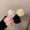 Picture of Velvet Retro Statement Necklace Flower Multicolor