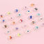 Image de Perles pour DIY Fabrication de Bijoux Religieux en Verre Rectangle Multicolore Couleur AB Œil Mauvais à Facettes Transparent, 12mm x 6mm, Trou: 1.3mm, 2 Pcs