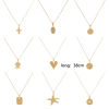 Picture of Eco-friendly Vacuum Plating Simple & Casual Stylish 18K Real Gold Plated 304 Stainless Steel Link Cable Chain Round Rose Flower Pendant Necklace Unisex