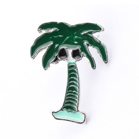 Imagen de Casual Pin Broches Pájaro Carpintero Piña Multicolor Esmalte 1 Unidad
