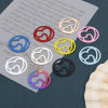 Picture of Iron Based Alloy Valentine's Day Filigree Stamping Connectors Round Multicolor Heart 3cm Dia.