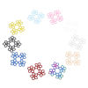 Imagen de Hierro Filigrana Estampación Conectores Flor Multicolor 3.3cm x 3.2cm, 10 Unidades