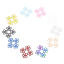 Picture of Iron Based Alloy Filigree Stamping Connectors Flower Multicolor 3.3cm x 3.2cm