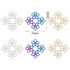 Imagen de Hierro Filigrana Estampación Conectores Flor Multicolor 3.3cm x 3.2cm, 10 Unidades