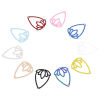 Picture of Iron Based Alloy Filigree Stamping Connectors Strawberry Fruit Multicolor 3.1cm x 2.2cm
