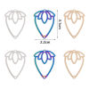 Picture of Iron Based Alloy Filigree Stamping Connectors Strawberry Fruit Multicolor 3.1cm x 2.2cm