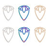 Picture of Iron Based Alloy Filigree Stamping Connectors Strawberry Fruit Multicolor 3.1cm x 2.2cm