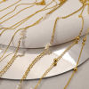 Imagen de Respetuoso del Medio Ambiente 304 Acero Inoxidable Estilo Ins Cadenas Collares 18k Chapado en Oro Imitación de perla 1 Unidad