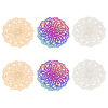 Imagen de Hierro Filigrana Estampación Conectores Flor Multicolor 3.4cm x 3.3cm, 5 Unidades