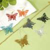 Picture of Iron Based Alloy Insect Filigree Stamping Pendants Multicolor Butterfly Animal Rose Flower 4cm x 3.1cm