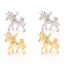 Immagine di Ottone Charms Cavallo Vero Oro Placcato 3D 14mm x 13mm, 3 Pz