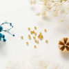 Picture of Brass Spacer Beads For DIY Bracelet Jewelry Making Findings Real Gold Plated Round Engraving