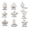 Picture of Eco-friendly 304 Stainless Steel Charms Silver Tone Shell Star Fish 3D