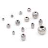 Picture of Eco-friendly 304 Stainless Steel Beads For DIY Jewelry Making Silver Tone Texture