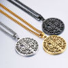 Imagen de Respetuoso del Medio Ambiente 304 Acero Inoxidable Religión Link Curb Chain Collares Multicolor Ronda Cruz Hueco 1 Unidad