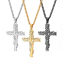 Imagen de Respetuoso del Medio Ambiente 304 Acero Inoxidable Religión Link Curb Chain Collares Multicolor Cruz Árbol de la Vida Hueco 1 Unidad