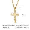 Picture of Eco-friendly 304 Stainless Steel Religious Curb Link Chain Necklace Multicolor Cross Tree of Life Hollow