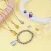 Immagine di Placcatura Sottovuoto Ecologica 304 Acciaio Inossidabile Charms Serratura Multicolore 2 Pz