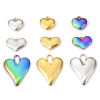 Picture of Eco-friendly Vacuum Plating 304 Stainless Steel Valentine's Day Pendants Multicolor Heart