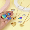 Picture of Eco-friendly Vacuum Plating 304 Stainless Steel Valentine's Day Pendants Multicolor Heart