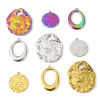 Picture of Eco-friendly Vacuum Plating 304 Stainless Steel Pendants Multicolor Round Oval