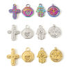 エコフレンドリー 真空メッキ 304ステンレス鋼 宗教 チャーム クロス 多色 ハムサシンボル 2 個 の画像